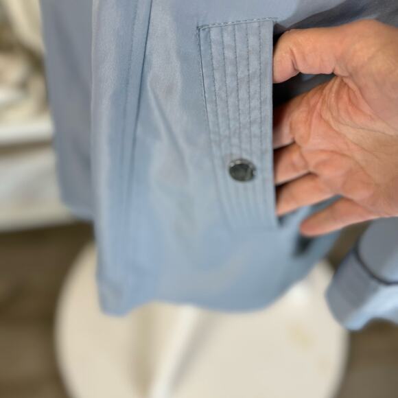 Breckenridge women’s sz. Large soft blue light weight jacket, long line #3743 - Picture 5 of 8